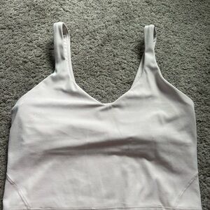 Lululemon Athletica Pink Sleeveless Fitted Crop Tank